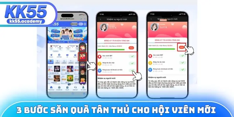 3 bước săn quà tân thủ dành cho hội viên mới